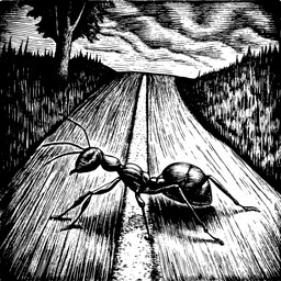 거미 하는가 있는 일러스트 검은색 흰색 도로