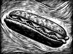 바다 흑백 그림