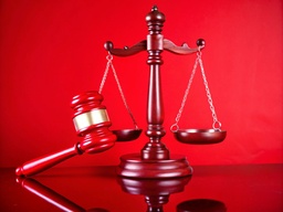 빨간색 배경이 있는 judge gave