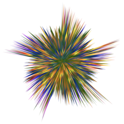 다색 폭발 starburst