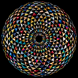 다채로운 둥근 kaleidoscope