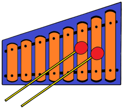 다채로운 xylophone