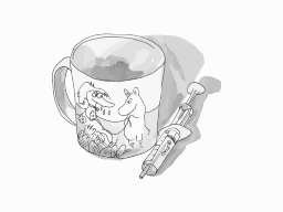 컵과 주사통