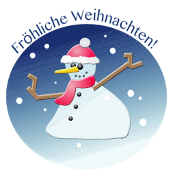 frohe weihnachten 눈사람