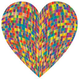 multicolored 심장