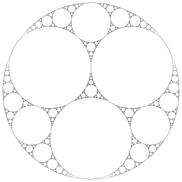 apollonian 틈막이 원형 패킹