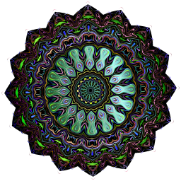 ornate mandala 장미
