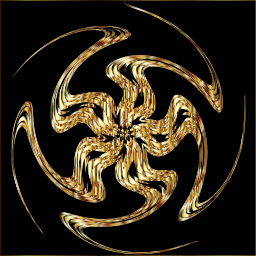 화려한 swirling 삽화