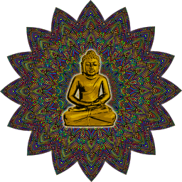 화려한 buddha 삽화