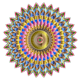 화려한 광선 starburst mandala