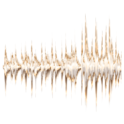 금 오디오 파형 soundwave 흰색 배경