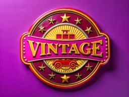 word vintage이 있는 보라색 wall