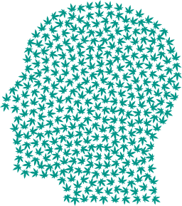 turquoise silhouette broccoli jigsaw 퍼즐