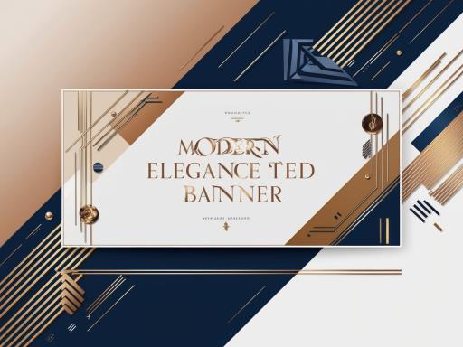 bl 위의 there is sign that says modern elegance ted banner