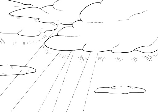 A Cloud With The Sun Shining Through It로