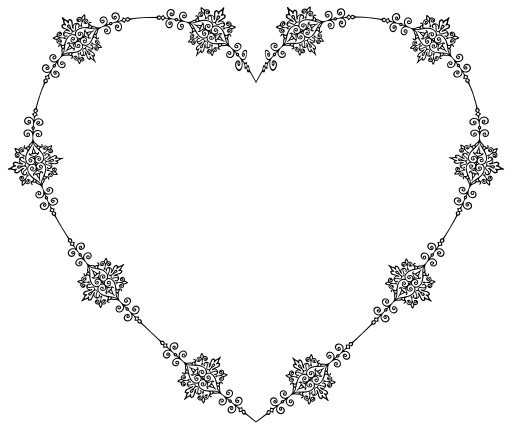 블랙 And White A Heart