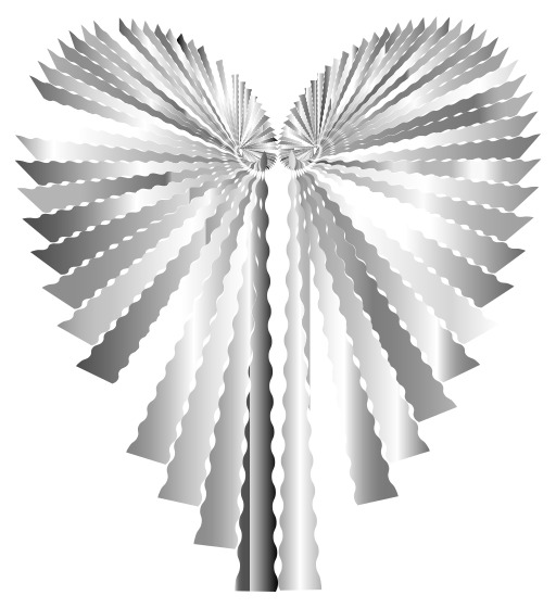 흰색 배경의 silver butterfly 4
