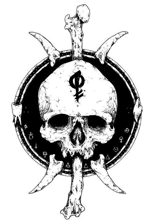 Skull 와 A Dollar Sign 에 The Middle 의 그것