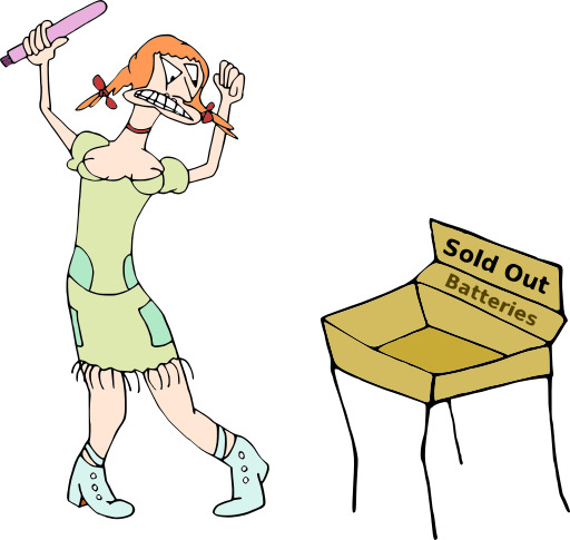 여성 With A Hammer And A Box