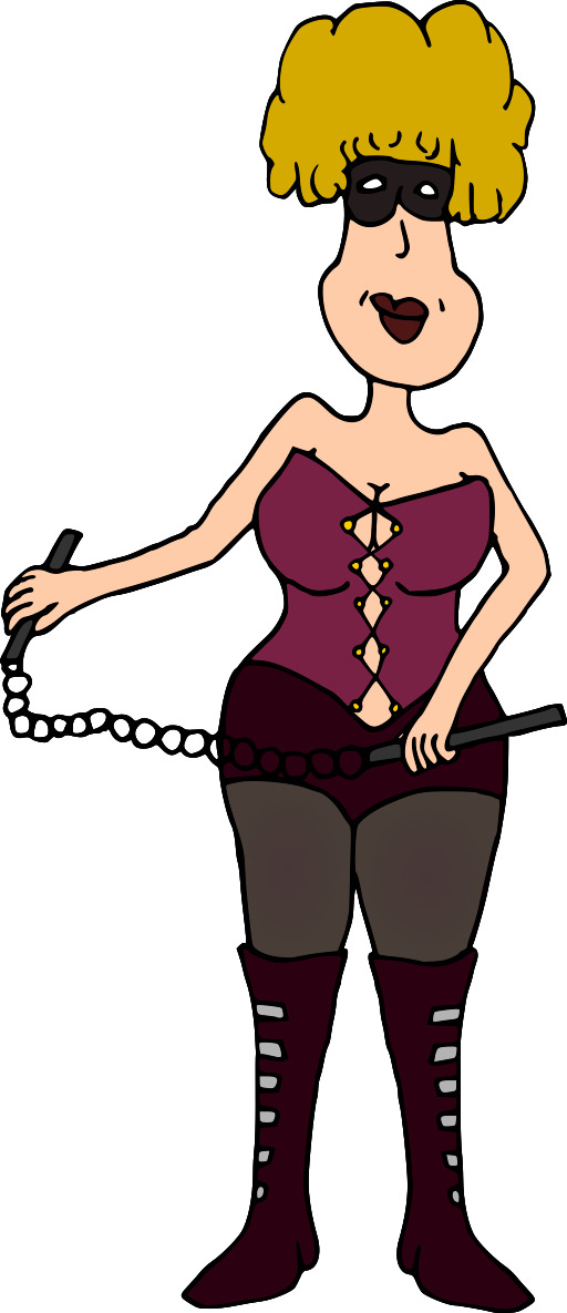 여성 With Handcuffs And Handcuffs In Her Hands