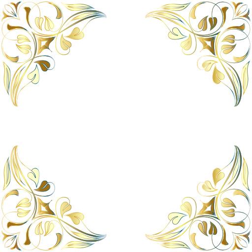 설정 Of Four Floral Design Elements