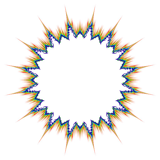 다채로운 Explosion Of Color On A White Background