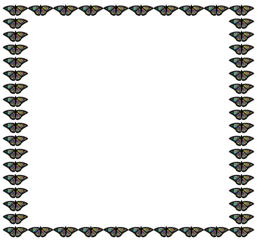 중간에 패턴이 있는 흑백 프레임 (Black and White Frame) [2]