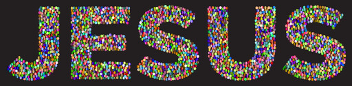 colorful text t모자 says이 있는 검은색 배경
