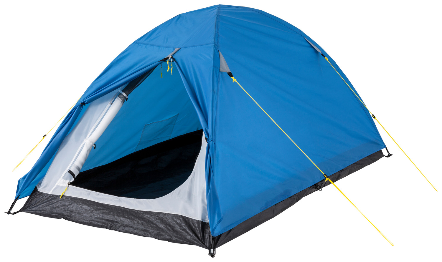 흰색 배경 위의 파란색 tent