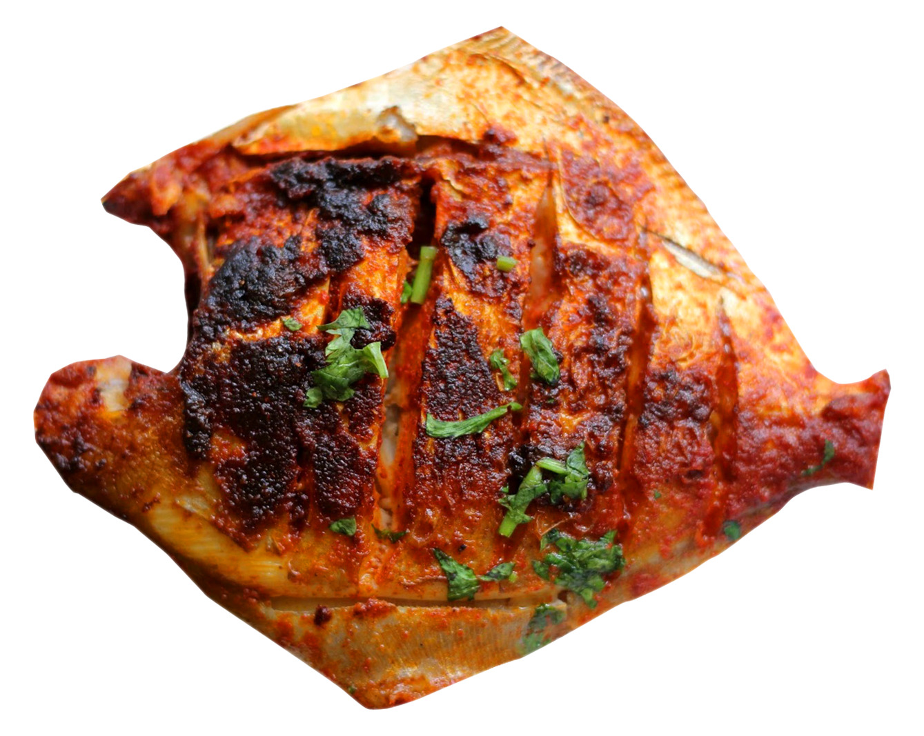 흰색 배경 위의 grilled chicken