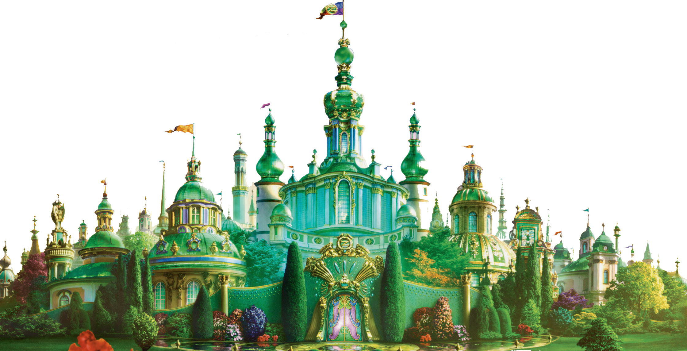 park 한가운데의 fairy tale castle