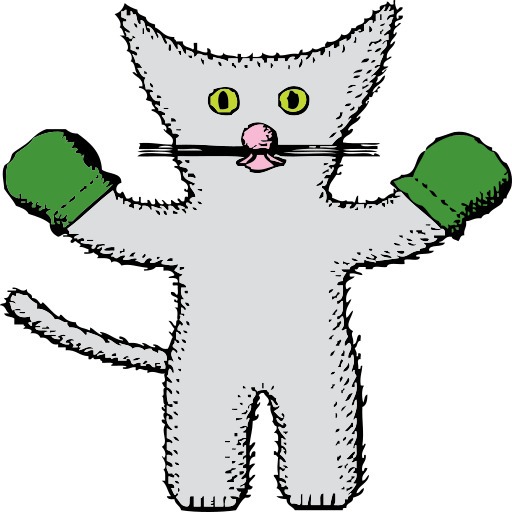 mittens이 있는 kitten
