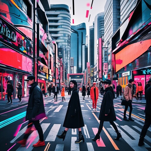 도심의 도로를 가로지르는 사람들이 많다
